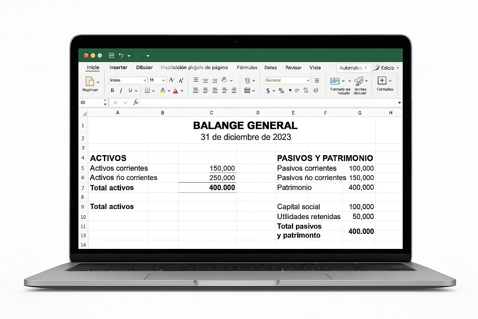 como construir un balance general