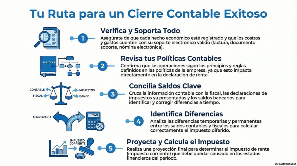 pasos cierre contable